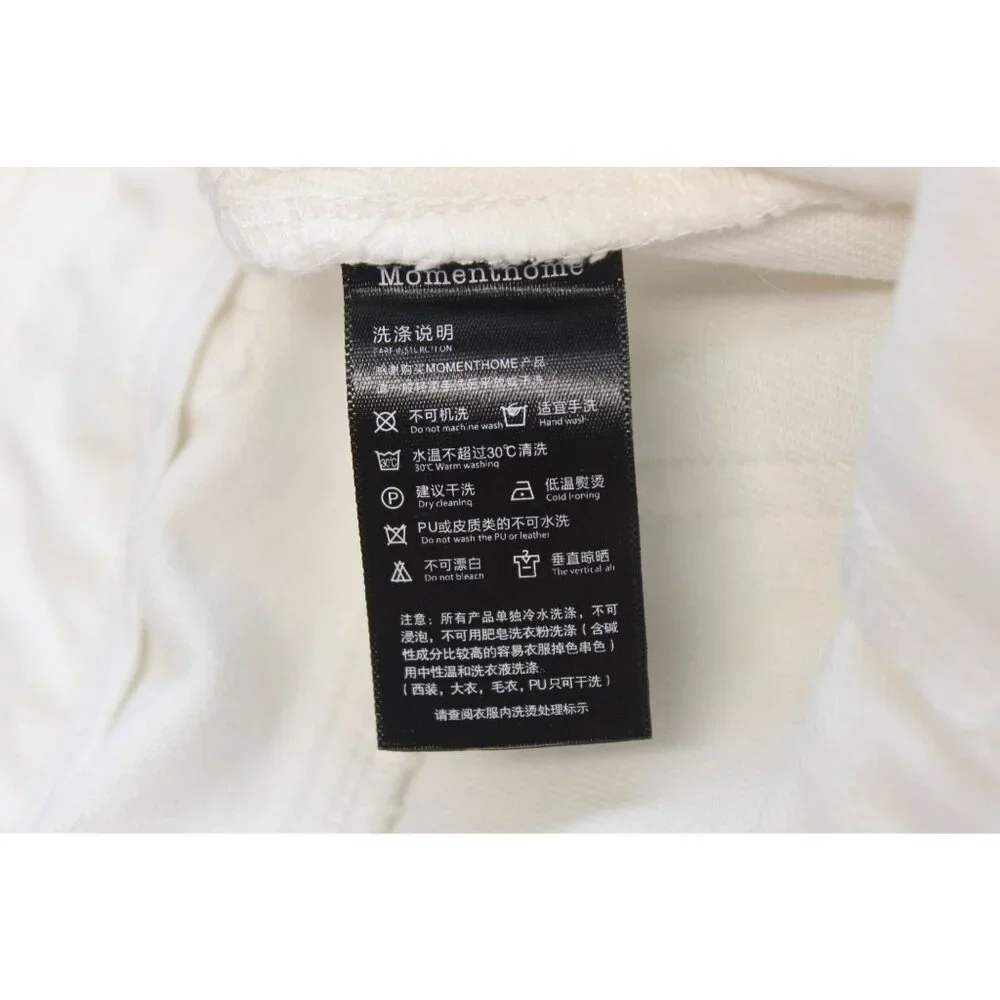 Momenthome youth‎ paperbag waste high rise summer twill denim shorts FLAW